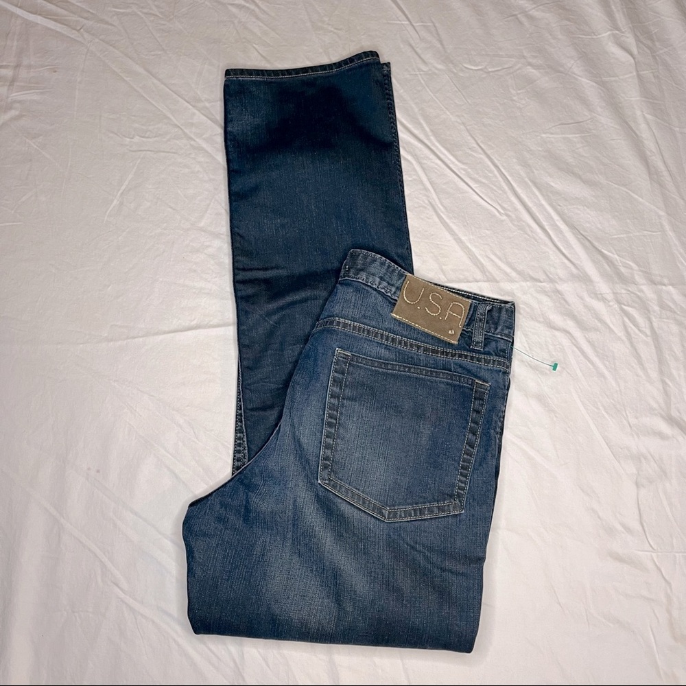 Johnw Varvatos Men's Straight Jeans - Dark Blue Denim